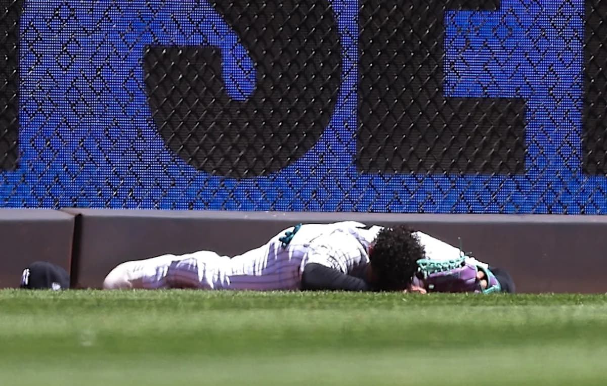 Yankees get Jasson Dominguez diagnosis after scary crash into wall, Spencer Jones coming up